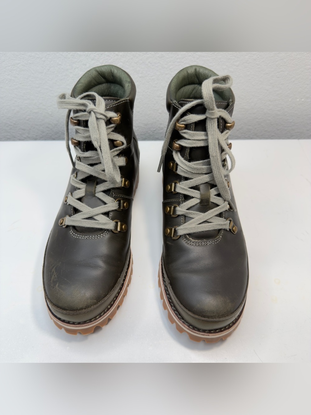 Chaco Fields WP Women's Hiking Boots Olive Green Leather Waterproof Size 8.5 - Picture 5 of 14